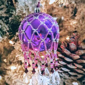 Handmade Beaded Ornament Cover